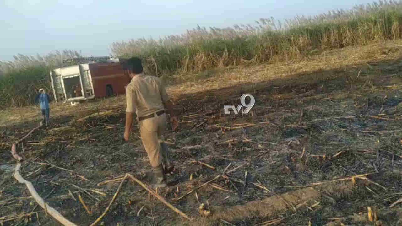 ಆಕಸ್ಮಿಕ ಬೆಂಕಿ: 3 ಎಕರೆ ಕಬ್ಬು ಬೆಳೆ ಭಸ್ಮ