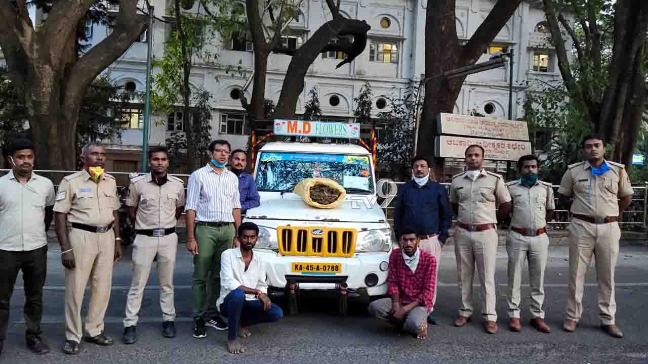 ಲಾಕ್​ಡೌನ್ ನಡುವೆಯೂ ಬೆಂಗಳೂರಿನಲ್ಲಿ ಗಾಂಜಾ ಸಾಗಾಟ, ಇಬ್ಬರ ಅರೆಸ್ಟ್​