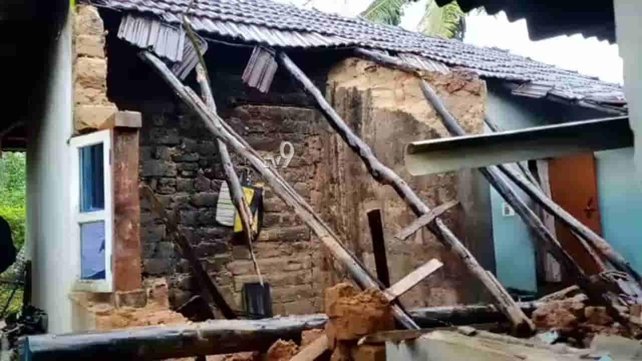 ಮಳೆರಾಯನ ಅವಾಂತರ: ರಾಜ್ಯದ ಹಲವೆಡೆ ಮನೆ ಕುಸಿತ