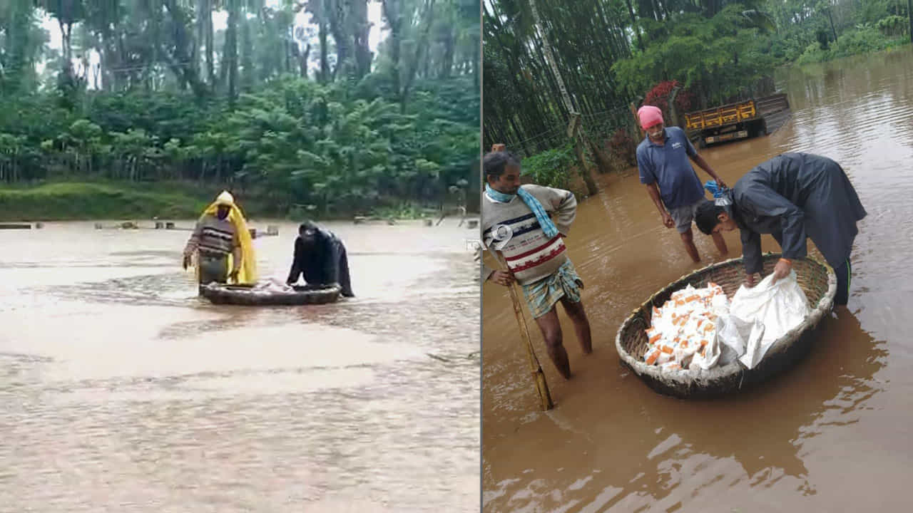ಹಾಲು ನೀಡಲು ಉಕ್ಕಿ ಹರಿಯುವ ನದಿಯನ್ನೇ ದಾಟಿದ ಯುವಕ, ಎಲ್ಲಿ? ಹಾಲು ನೀಡಲು ಉಕ್ಕಿ ಹರಿಯುವ ನದಿಯನ್ನೇ ದಾಟಿದ ಯುವಕ, ಎಲ್ಲಿ?