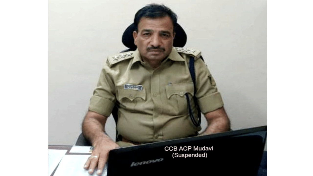 CCB ವಶದಲ್ಲಿದ್ದ A3 ವಿರೇನ್ ಖನ್ನಾಗೆ ಸಹಕರಿಸಿದ ACP ಅಮಾನತಿಗೆ ಆದೇಶ CCB ವಶದಲ್ಲಿದ್ದ A3 ವಿರೇನ್ ಖನ್ನಾಗೆ ಸಹಕರಿಸಿದ ACP ಅಮಾನತಿಗೆ ಆದೇಶ