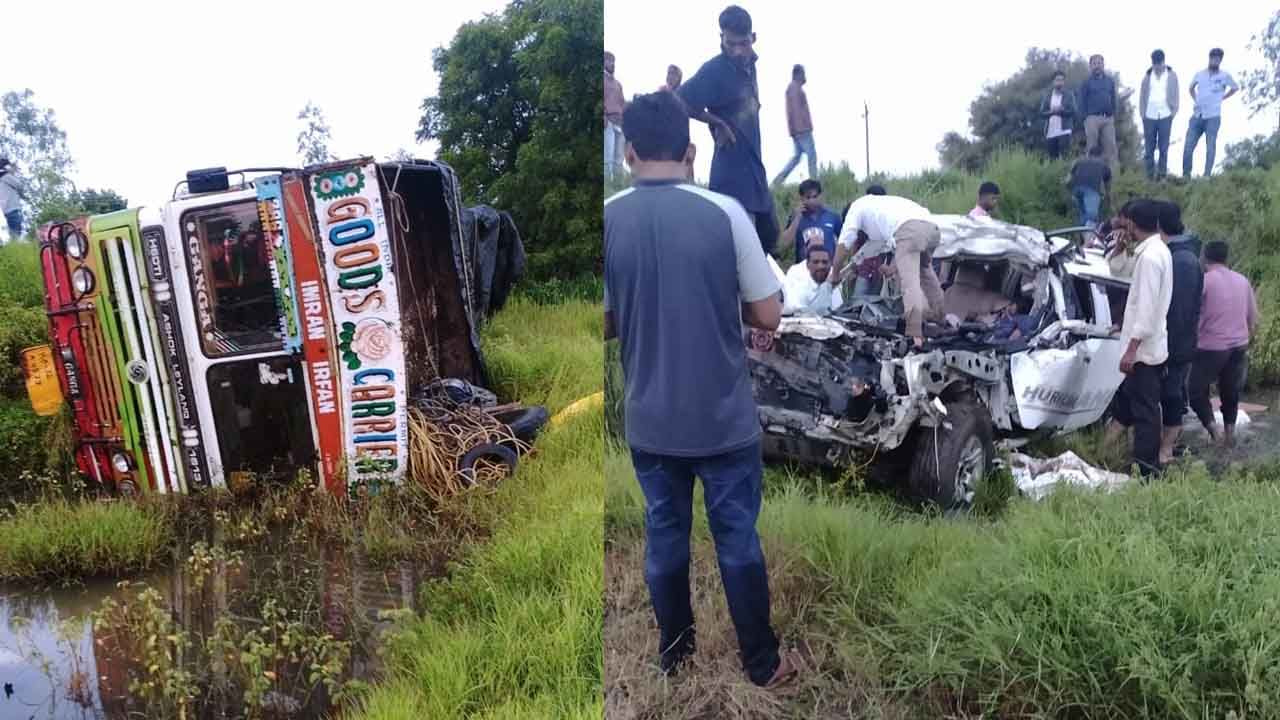 ನಿಂತಿದ್ದ ಲಾರಿಗೆ ಕಾರು ಡಿಕ್ಕಿಯಾಗಿ 7 ಜನರ ದುರ್ಮರಣ, ಎಲ್ಲಿ? ನಿಂತಿದ್ದ ಲಾರಿಗೆ ಕಾರು ಡಿಕ್ಕಿಯಾಗಿ 7 ಜನರ ದುರ್ಮರಣ, ಎಲ್ಲಿ?