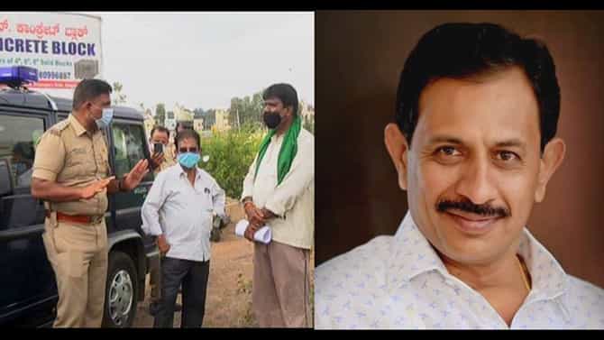 ಮಾಗಡಿ ಬಾಲಕೃಷ್ಣ ವಿರುದ್ಧ  ಭೂ ಕಬಳಿಕೆ ಆರೋಪ, ನ್ಯಾಯ ಒದಗಿಸಿ ಎಂದು ರೈತರ ಅಳಲು