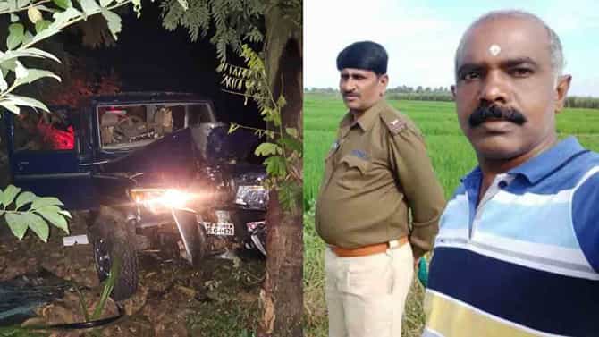 ಮರಕ್ಕೆ ಜೀಪ್ ಡಿಕ್ಕಿ: ಗಸ್ತಿನಲ್ಲಿದ್ದ ಎಎಸ್‌ಐ, ಹೆಡ್‌ಕಾನ್ಸ್‌ಟೇಬಲ್ ಸ್ಥಳದಲ್ಲೇ ಸಾವು