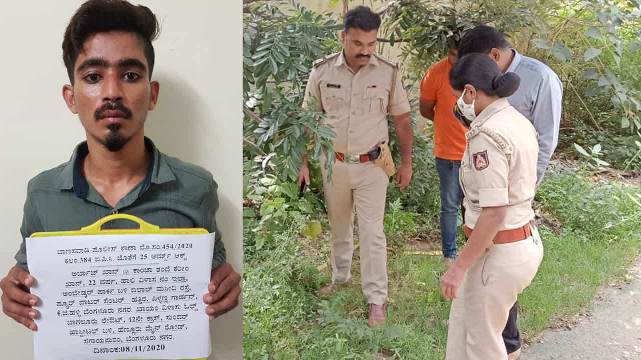 ಮಚ್ಚು ಹಿಡಿದು ಸುಲಿಗೆ ಮಾಡುತ್ತಿದ್ದ ಪುಂಡನ ಬಂಧನ ಮಚ್ಚು ಹಿಡಿದು ಸುಲಿಗೆ ಮಾಡುತ್ತಿದ್ದ ಪುಂಡನ ಬಂಧನ