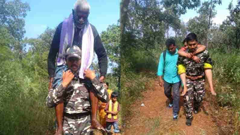 ತಿರುಮಲ ಬೆಟ್ಟ ಹತ್ತುತ್ತಿರುವಾಗ ಅಸ್ವಸ್ಥರಾದ ಭಕ್ತರು; 6 ಕಿ.ಮೀ. ಹೆಗಲ ಮೇಲೆ ಹೊತ್ತು ನಡೆದು ಆಸ್ಪತ್ರೆಗೆ ಸೇರಿಸಿದ ಕಾನ್ಸ್ಟೆಬಲ್