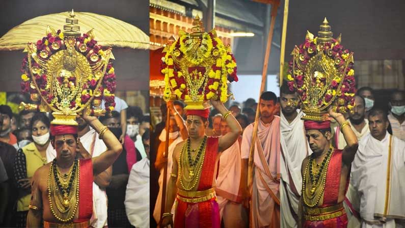 ಉತ್ಸವ ಮೂರ್ತಿಯನ್ನು ಹೊತ್ತ ಕ್ಷಣದ ವಿವಿಧ ಭಾವ-ಭಂಗಿ