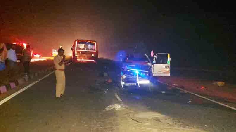 KSRTC ಬಸ್, ಕ್ರೂಸರ್ ಮುಖಾಮುಖಿ.. ಐವರ ದುರ್ಮರಣ