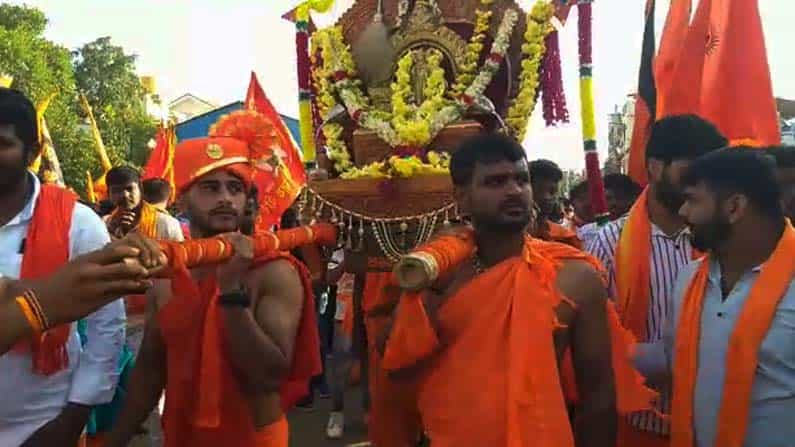 ಚಿಕ್ಕಮಗಳೂರಿನಲ್ಲಿ ಬೃಹತ್ ಸಂಕೀರ್ತನಾ ಯಾತ್ರೆ, ಹರಿದು ಬಂದ ಜನಸಾಗರ..