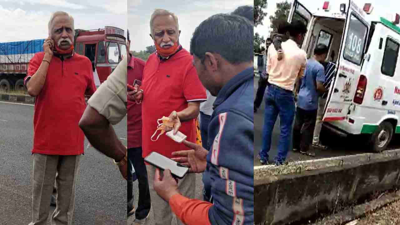 ಅಪಘಾತದಲ್ಲಿ ಗಾಯಗೊಂಡಿದ್ದವರ ನೆರವಿಗೆ ಧಾವಿಸಿದ ಮಾಜಿ ಸಂಸದ ಹುಕ್ಕೇರಿ: ಆಸ್ಪತ್ರೆಗೆ ದಾಖಲಿಸಿ ಧನ ಸಹಾಯ