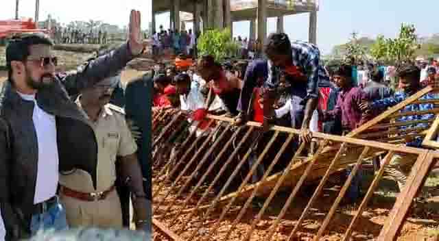 Davangere Valmiki Jatre: ಸುದೀಪ್ ನೋಡಲು ಮುಗಿಬಿದ್ದ ಅಭಿಮಾನಿಗಳಿಂದ ಕುರ್ಚಿ, ಸೋಫಾ ಪೀಸ್ ಪೀಸ್ Davangere Valmiki Jatre: ಸುದೀಪ್ ನೋಡಲು ಮುಗಿಬಿದ್ದ ಅಭಿಮಾನಿಗಳಿಂದ ಕುರ್ಚಿ, ಸೋಫಾ ಪೀಸ್ ಪೀಸ್