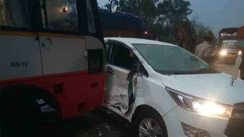 Road Accident: ಪೆಟ್ರೋಲ್ ಹಾಕಿಸಿ ತೆರಳುವಾಗ ಸಚಿವ ಕೋಟ ಶ್ರೀನಿವಾಸ್ ಪೂಜಾರಿ ಕಾರ್ಗೆ KSRTC ಬಸ್ ಡಿಕ್ಕಿ Road Accident: ಪೆಟ್ರೋಲ್ ಹಾಕಿಸಿ ತೆರಳುವಾಗ ಸಚಿವ ಕೋಟ ಶ್ರೀನಿವಾಸ್ ಪೂಜಾರಿ ಕಾರ್ಗೆ KSRTC ಬಸ್ ಡಿಕ್ಕಿ