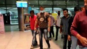 Darshan arrived to hyderabad