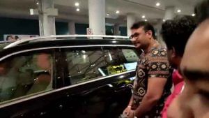 Darshan arrived to hyderabad