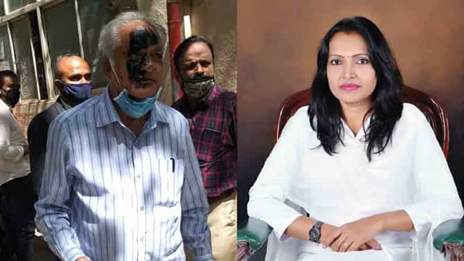 ಪ್ರೊ.ಕೆ.ಎಸ್. ಭಗವಾನ್ ಮುಖಕ್ಕೆ ಮಸಿ ಬಳಿದ ಮೀರಾ ರಾಘವೇಂದ್ರ ವಕೀಲಿಕೆಯ ಸನ್ನದು ಅಮಾನತುಪಡಿಸಲು ಶಿಫಾರಸು