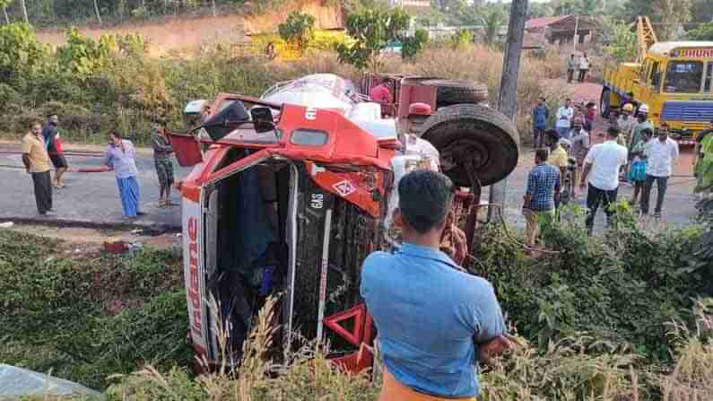 Gas tanker overturns ಮಂಗಳೂರು-ಬೆಂಗಳೂರು ಹೆದ್ದಾರಿಯಲ್ಲಿ ಗ್ಯಾಸ್ ಟ್ಯಾಂಕರ್ ಪಲ್ಟಿ: ಸಮೀಪದಲ್ಲಿ ಬೆಂಕಿ ಬಳಸದಂತೆ ಸೂಚನೆ