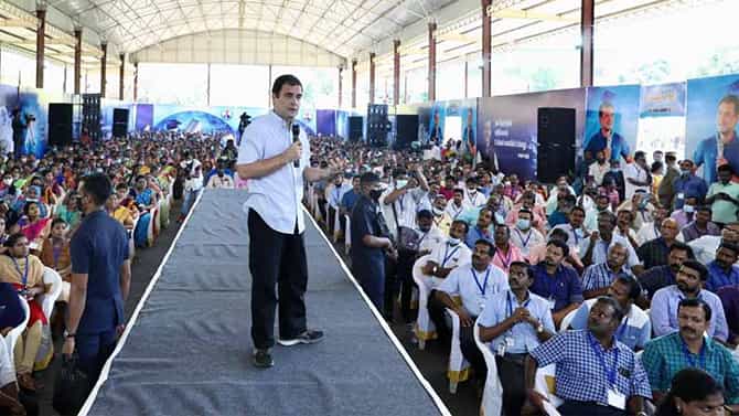 ಬ್ರಿಟಿಷರನ್ನೇ ಓಡಿಸಿದ ನಮಗೆ ಬಿಜೆಪಿಯನ್ನು ಅಧಿಕಾರದಿಂದ ಇಳಿಸುವುದು ಕಷ್ಟವೇ: ತಮಿಳುನಾಡಲ್ಲಿ ರಾಹುಲ್ ಗಾಂಧಿ ಪ್ರಶ್ನೆ