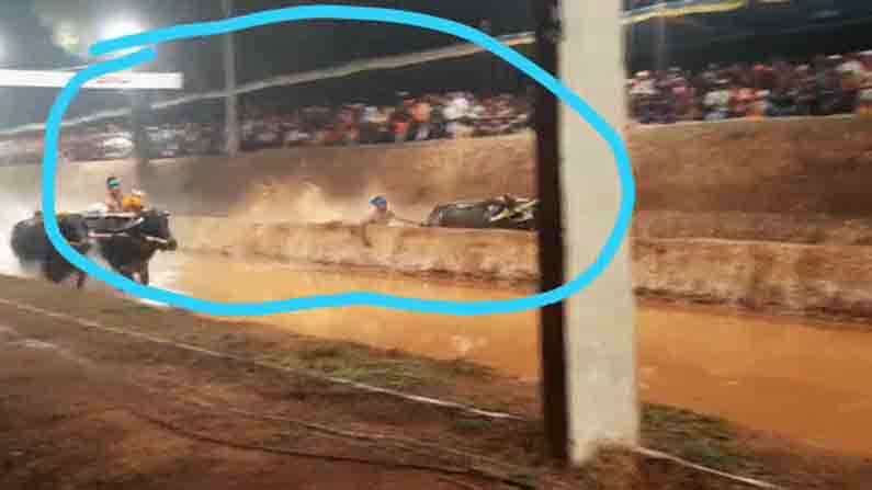 ಬಂಟ್ವಾಳ: ಕಂಬಳ ಓಟದಲ್ಲಿ ಅಡ್ಡಗೋಡೆ ಮೇಲೆ ಕೈಯಿಟ್ಟು ಮಗುಚಿ ಬಿದ್ದ 'ಉಸೇನ್ ಬೋಲ್ಟ್' ಖ್ಯಾತಿಯ ಶ್ರೀನಿವಾಸ ಗೌಡ