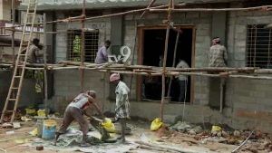 Rama Mandir Temple construction in Siddaramanahundi 