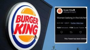 Burger King: ಮಹಿಳೆಯರ ಬಗ್ಗೆ ಕೀಳು ಅಭಿರುಚಿಯ ಟ್ವೀಟ್ ಮಾಡಿದ್ದ ಬರ್ಗರ್​ಕಿಂಗ್: ನೆಟ್ಟಿಗರ ಒತ್ತಾಯಕ್ಕೆ ಮಣಿದು ಡಿಲೀಟ್
