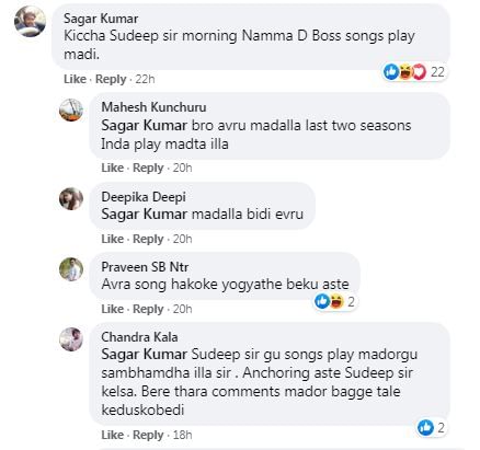 Darshan Fans Comment on Bigg Boss Post