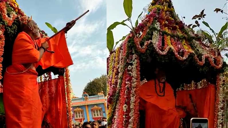 ದಾವಣಗೆರೆ ಮುಳ್ಳು ಗದ್ದುಗೆ ಉತ್ಸವದಲ್ಲಿ ಸಾವಿರಾರು ಭಕ್ತರು ಭಾಗಿ