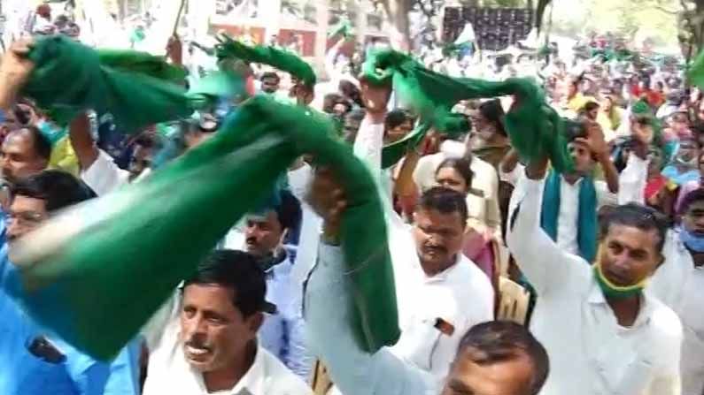 Farmers protest in bengaluru