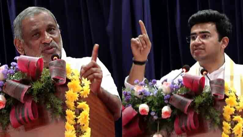 ಒಂದೇ ವೇದಿಕೆಯಲ್ಲಿ ಬಿಜೆಪಿಯ ಹಿರಿ-ಕಿರಿಯ ಮುಖಂಡರ ಮಧ್ಯೆ ವಾಕ್ಸಮರ.. ತೇಜಸ್ವಿ ಸೂರ್ಯ-ಮಾಧುಸ್ವಾಮಿ ಮಧ್ಯೆ ಟಾಕ್ಫೈಟ್ ಒಂದೇ ವೇದಿಕೆಯಲ್ಲಿ ಬಿಜೆಪಿಯ ಹಿರಿ-ಕಿರಿಯ ಮುಖಂಡರ ಮಧ್ಯೆ ವಾಕ್ಸಮರ.. ತೇಜಸ್ವಿ ಸೂರ್ಯ-ಮಾಧುಸ್ವಾಮಿ ಮಧ್ಯೆ ಟಾಕ್ಫೈಟ್