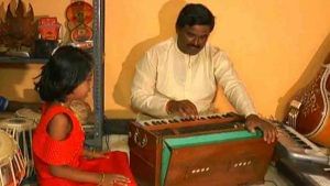 Retired CRPF teaching music 