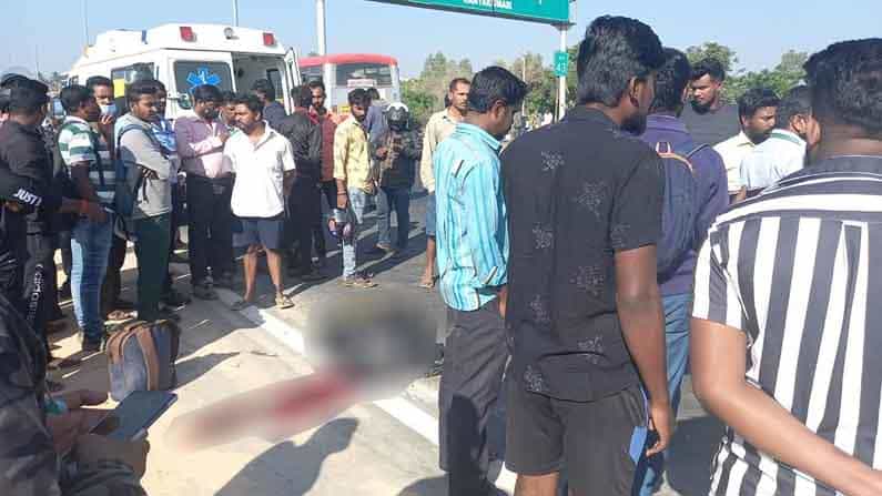 ಪತಿ ಜತೆ ಬೈಕ್ನಲ್ಲಿ ಏರ್ಪೋರ್ಟ್ಗೆ ಕೆಲಸಕ್ಕೆ ಹೋಗ್ತಿದ್ದ ಮಹಿಳೆ; ಬಸ್ ಡಿಕ್ಕಿ ಹೊಡೆದು ಸ್ಥಳದಲ್ಲೇ ಸಾವು