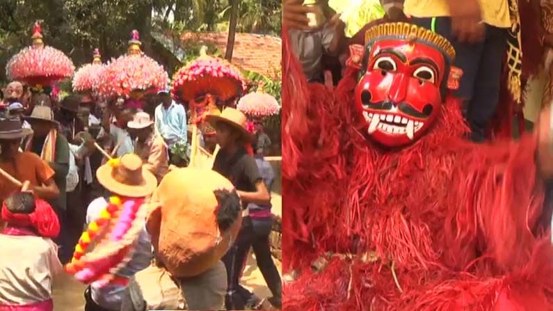 ಹೋಳಿ ಸಂಭ್ರಮಕ್ಕೆ ಕೊರೊನಾ ಅಡ್ಡಿ.. ಮನೆ ಮನೆಗಳಿಗೆ ತೆರಳಿ ಸುಗ್ಗಿ ಕುಣಿತ ಪ್ರದರ್ಶನ