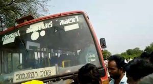 bus bike accident 2 died in indi taluk 