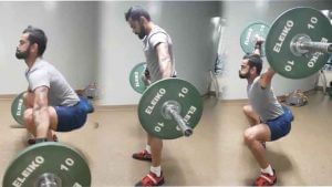 Virat Kohli weightlifting