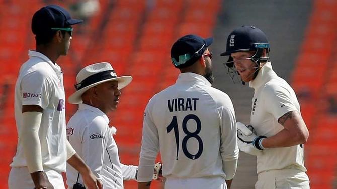 India vs England: ಸಿರಾಜ್ ಬೆಂಬಲಕ್ಕೆ ನಿಂತ ಕ್ಯಾಪ್ಟನ್ ಕೊಹ್ಲಿಯಿಂದ ಬೆನ್ ಸ್ಟೋಕ್ಸ್ಗೆ ಮೈದಾನದಲ್ಲೇ ಅವಾಜ್ India vs England: ಸಿರಾಜ್ ಬೆಂಬಲಕ್ಕೆ ನಿಂತ ಕ್ಯಾಪ್ಟನ್ ಕೊಹ್ಲಿಯಿಂದ ಬೆನ್ ಸ್ಟೋಕ್ಸ್ಗೆ ಮೈದಾನದಲ್ಲೇ ಅವಾಜ್