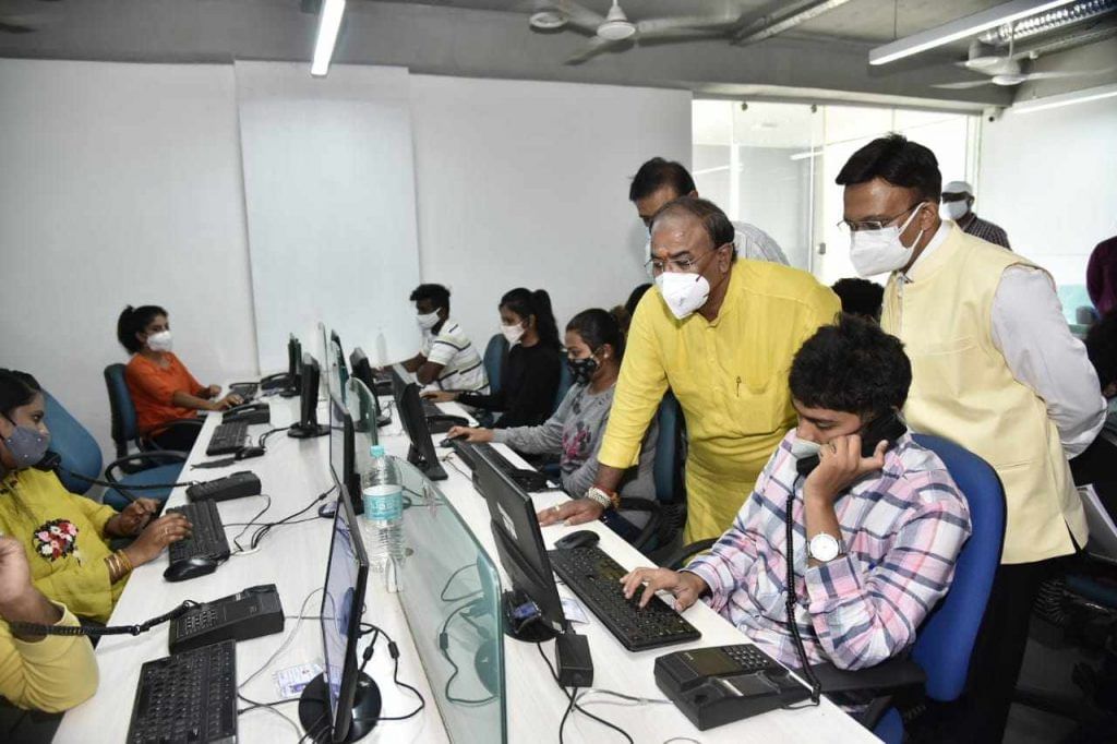 Arvind limbavali at coronavirus call center in bangalore 2