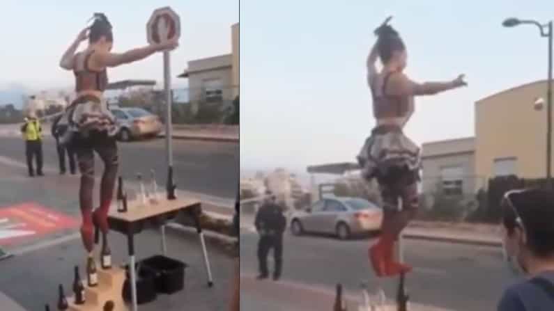 Viral Video: ಇದಪ್ಪಾ ಬ್ಯಾಲೆನ್ಸಿಂಗ್ ಅಂದ್ರೆ! ಈ ’ಬಾಟಲಿಪುತ್ರಿ‘ಯ ಸಾಹಸವನ್ನು ನೋಡಿದರೆ ಮೈ ಜುಂ ಎನ್ನದೇ ಇರದು