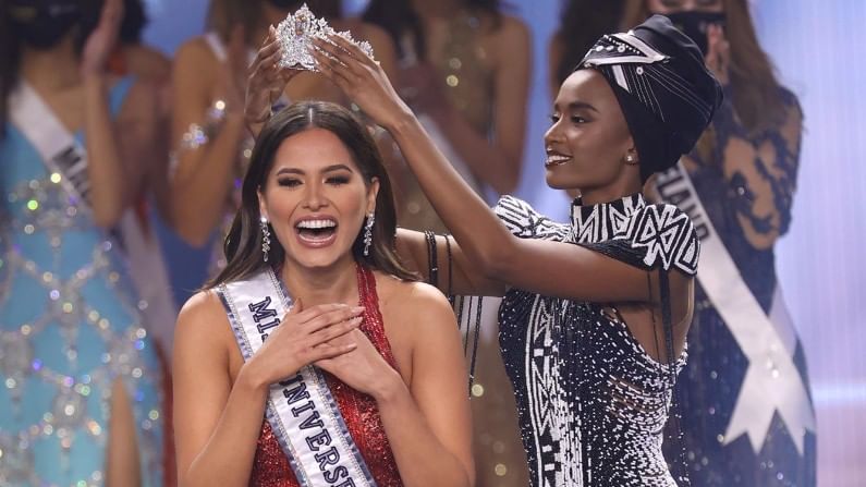 Miss Universe 2021 Winner: ಕೊವಿಡ್ ಸಂಬಂಧಿತ ಪ್ರಶ್ನೆಗೆ ಉತ್ತರಿಸಿ ಮಿಸ್ ಯೂನಿವರ್ಸ್ ಕಿರೀಟ ಮುಡಿಗೇರಿಸಿಕೊಂಡ ಆ್ಯಂಡ್ರಿಯಾ ಮೆಜಾ Miss Universe 2021 Winner: ಕೊವಿಡ್ ಸಂಬಂಧಿತ ಪ್ರಶ್ನೆಗೆ ಉತ್ತರಿಸಿ ಮಿಸ್ ಯೂನಿವರ್ಸ್ ಕಿರೀಟ ಮುಡಿಗೇರಿಸಿಕೊಂಡ ಆ್ಯಂಡ್ರಿಯಾ ಮೆಜಾ