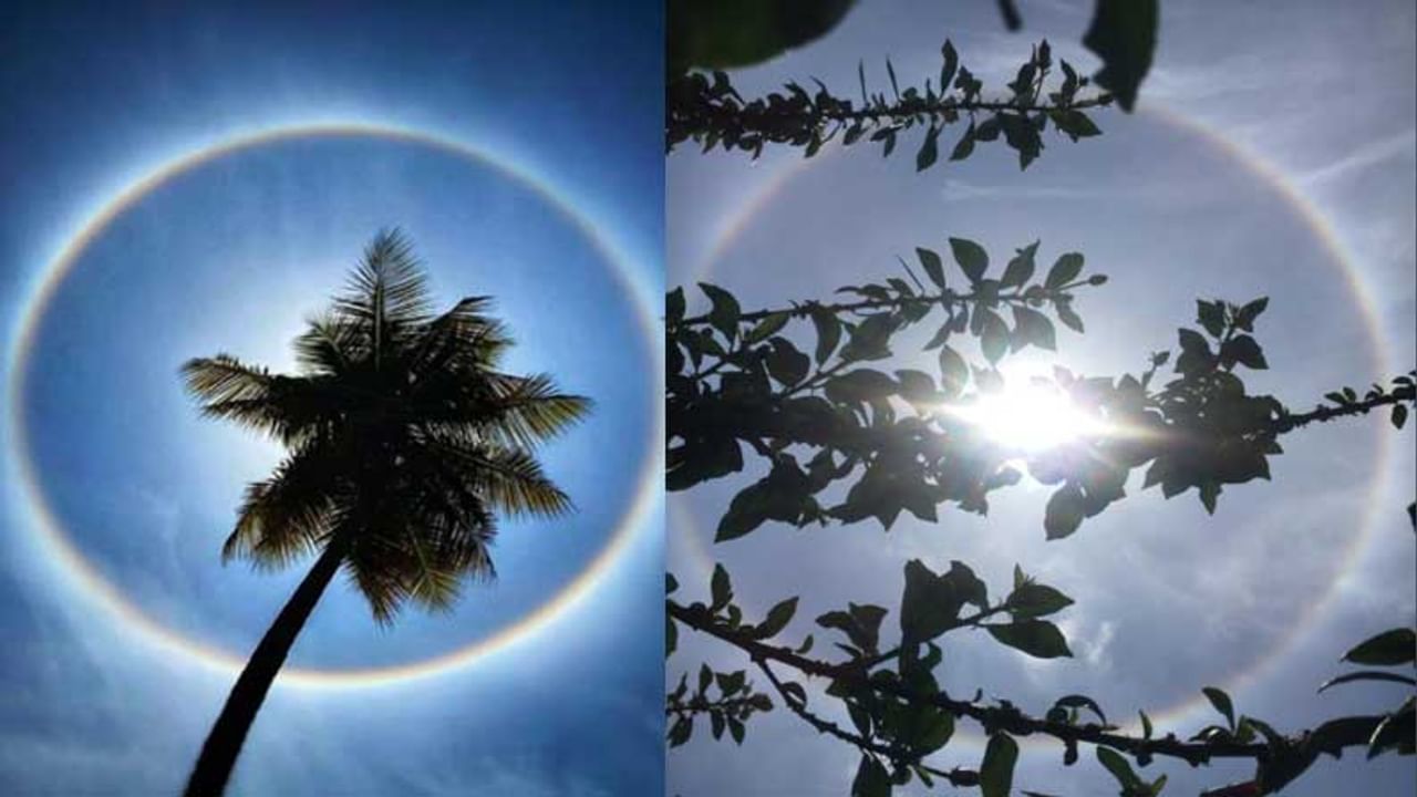 Sun Halo Unique Scenes Witnessed By Bengaluru Today Photo Viral What Is Sun  Halo