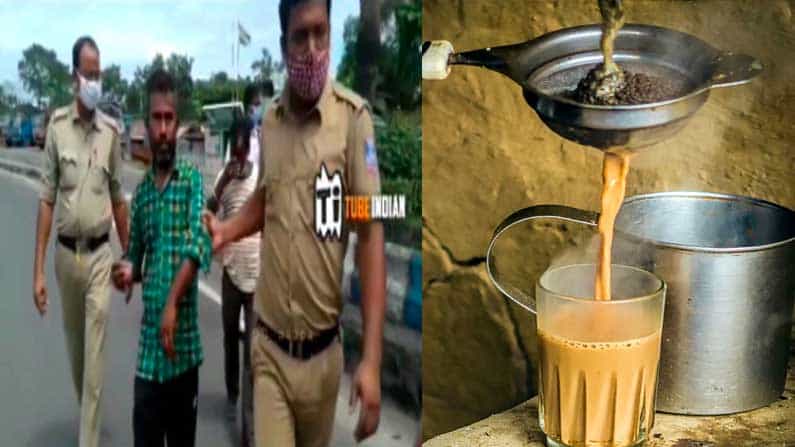 ಜೀಪಿನತ್ತ ಪೊಲೀಸರು ಎಳೆದೊಯ್ತಾ ಇದ್ರೂ.. ಚಹಾದ ಕಪ್ ಬಿಡಲಿಲ್ವಲ್ಲಾ ಈ ಯುವಕರು! ವಿಡಿಯೋ ವೈರಲ್