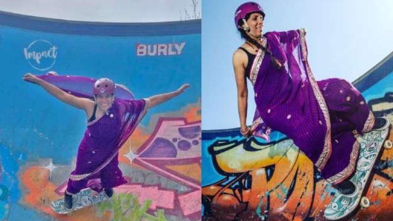 Viral Video: ಸೀರೆ ಉಟ್ಟು ಸ್ಕೇಟಿಂಗ್ ಮಾಡುತ್ತಾರೆ 46 ವರ್ಷದ ಈ ಮಹಿಳೆ! ವಿಡಿಯೋ ನೋಡಿ