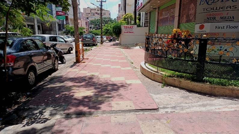 BBMP at it again destroys newly laid footpath constructed under tendersure works in wilson garden area