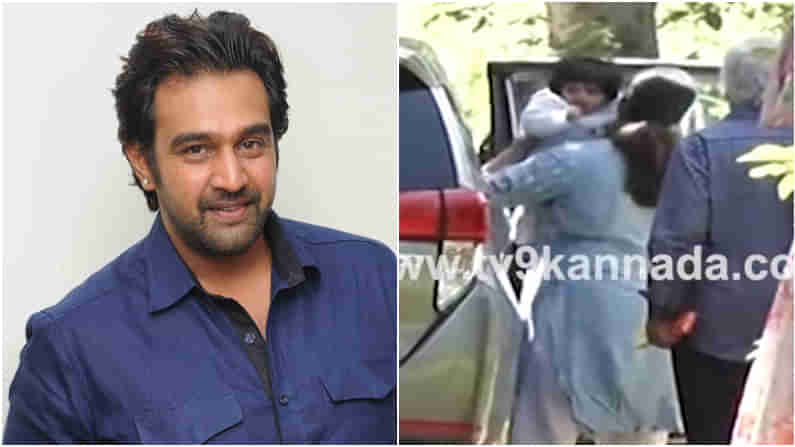 Chiranjeevi Sarja: ಮೇಘನಾ ರಾಜ್​ ಜೊತೆ ಚಿರಂಜೀವಿ ಸರ್ಜಾ ಸಮಾಧಿಗೆ ಪೂಜೆ ಸಲ್ಲಿಸಿದ ಜ್ಯೂ. ಚಿರು