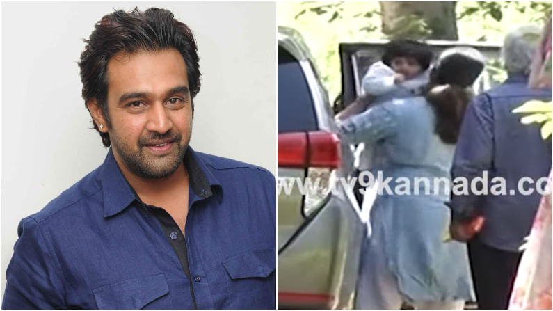 Chiranjeevi Sarja: ಮೇಘನಾ ರಾಜ್​ ಜೊತೆ ಚಿರಂಜೀವಿ ಸರ್ಜಾ ಸಮಾಧಿಗೆ ಪೂಜೆ ಸಲ್ಲಿಸಿದ ಜ್ಯೂ. ಚಿರು