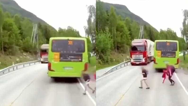 Viral Video: ಅಬ್ಬಬ್ಬಾ.. ಭಯಾನಕ ದೃಶ್ಯವಿದು! ಕೂದಲೆಳೆಯ ಅಂತರದಲ್ಲಿ ಪುಟ್ಟ ಬಾಲಕನ ಜೀವ ಉಳಿದಿದೆ; ವಿಡಿಯೋ ನೋಡಿ Viral Video: ಅಬ್ಬಬ್ಬಾ.. ಭಯಾನಕ ದೃಶ್ಯವಿದು! ಕೂದಲೆಳೆಯ ಅಂತರದಲ್ಲಿ ಪುಟ್ಟ ಬಾಲಕನ ಜೀವ ಉಳಿದಿದೆ; ವಿಡಿಯೋ ನೋಡಿ