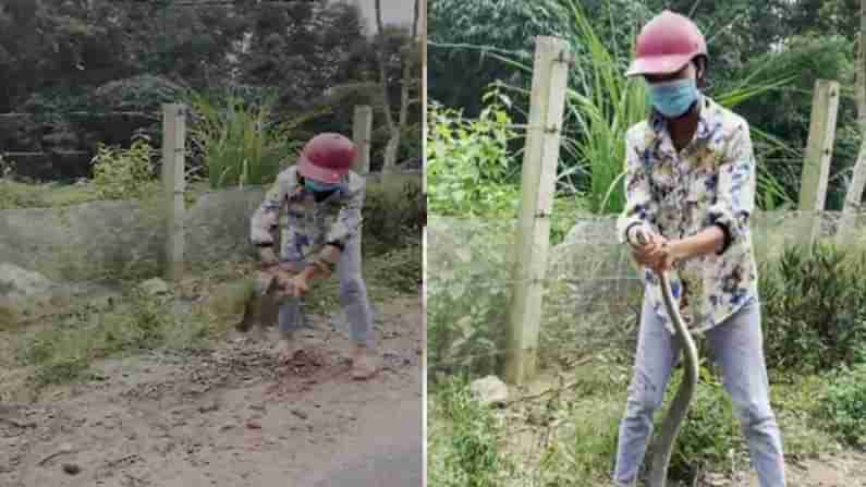 Viral Video: ಬರಿಗೈಯಲ್ಲೇ ಹಾವು ಹಿಡಿದ ಯುವತಿ! ನೋಡಿ ಭಯಗೊಳ್ಳಬೇಡಿ, ನೀವೂ ಹೀಗೆಲ್ಲಾ ಮಾಡಬೇಡಿ