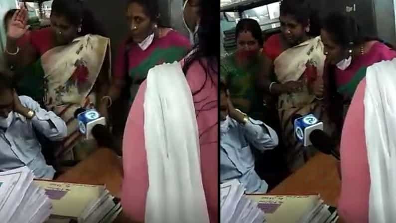 ಮಹಿಳೆಗೆ ಅಶ್ಲೀಲ ಉತ್ತರ ಕೊಟ್ಟ ಮೈಸೂರು ಮಹಾನಗರ ಪಾಲಿಕೆ ಜೋನಲ್ ಅಧಿಕಾರಿಗೆ ಕಚೇರಿಯಲ್ಲೇ ಧರ್ಮದೇಟು: ವಿಡಿಯೋ ವೈರಲ್