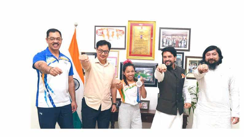Tokyo Olympics 2020: ಸರ್ಕಾರದ ಬೆಂಬಲವಿಲ್ಲದೇ ಹೋಗಿದ್ದರೆ ನನಗೆ ಪದಕ ಗೆಲ್ಲುವುದು ಸಾಧ್ಯವಾಗುತ್ತಿರಲಿಲ್ಲ: ಮೀರಾಬಾಯಿ ಚಾನು Tokyo Olympics 2020: ಸರ್ಕಾರದ ಬೆಂಬಲವಿಲ್ಲದೇ ಹೋಗಿದ್ದರೆ ನನಗೆ ಪದಕ ಗೆಲ್ಲುವುದು ಸಾಧ್ಯವಾಗುತ್ತಿರಲಿಲ್ಲ: ಮೀರಾಬಾಯಿ ಚಾನು