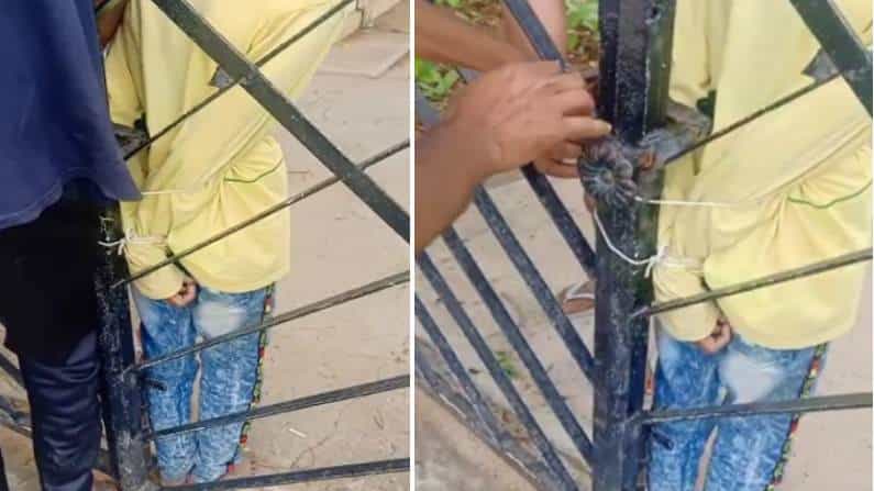 ಬೇವಿನ ಸೊಪ್ಪು ತರಲು ಬಂದ 11 ವರ್ಷದ ಬಾಲಕನನ್ನು ಗೇಟ್ಗೆ ಕಟ್ಟಿ ಕ್ರೌರ್ಯ; ಎಸ್ಐ ವಿರುದ್ಧವೇ ಗಂಭೀರ ಆರೋಪ