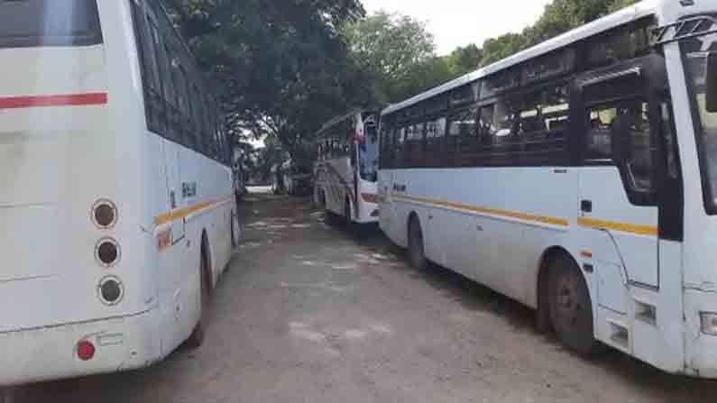 RTO Officers seized buses 