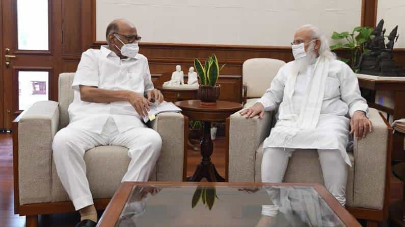 ಪ್ರಧಾನಿ ನರೇಂದ್ರ ಮೋದಿಯವರನ್ನು ಭೇಟಿ ಮಾಡಿ, ಒಂದು ತಾಸು ಮಾತುಕತೆ ನಡೆಸಿದ ಶರದ್ ಪವಾರ್..